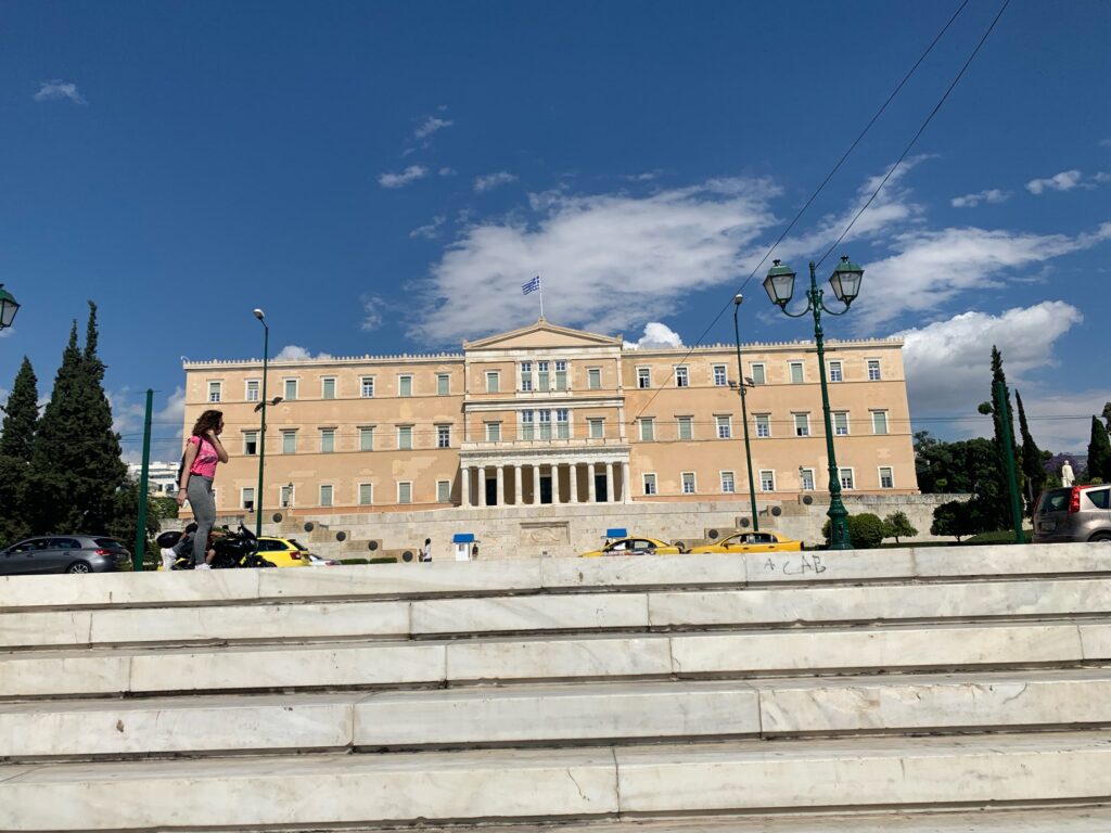 アテネの中心地を散策ブログ