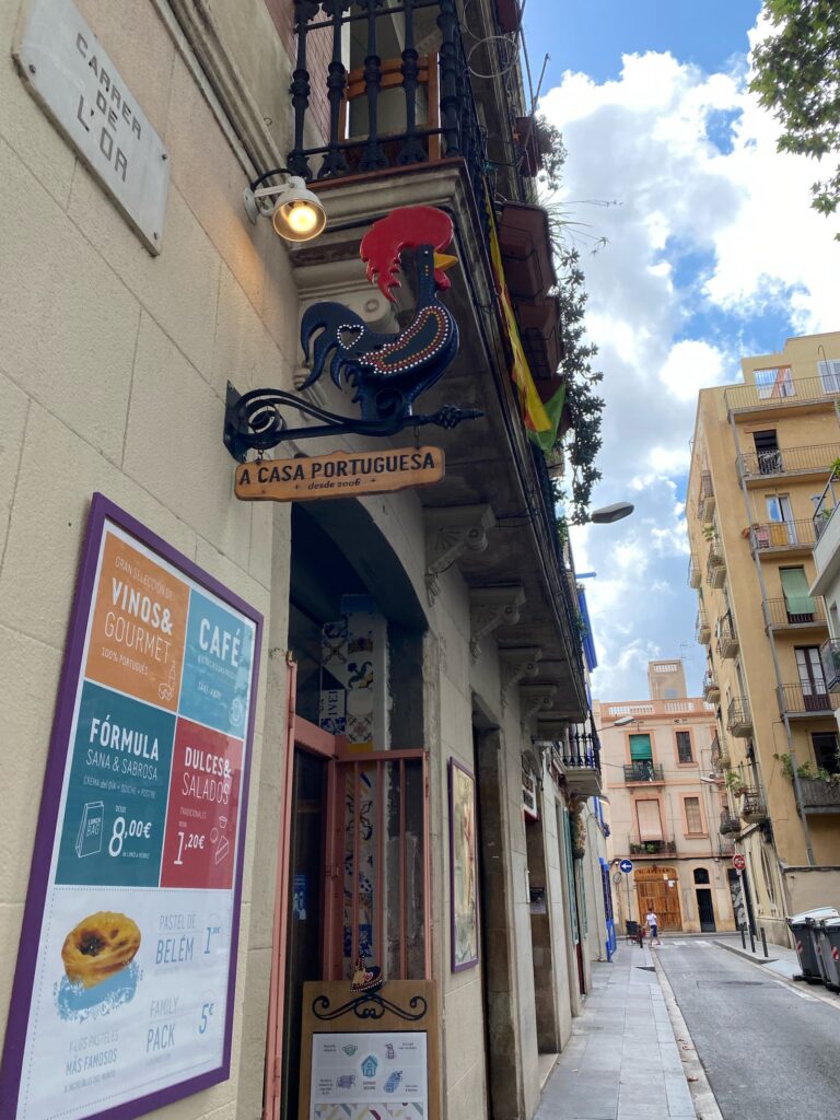 バルセロナで美味しいエッグタルト、ポルトガル菓子やさん