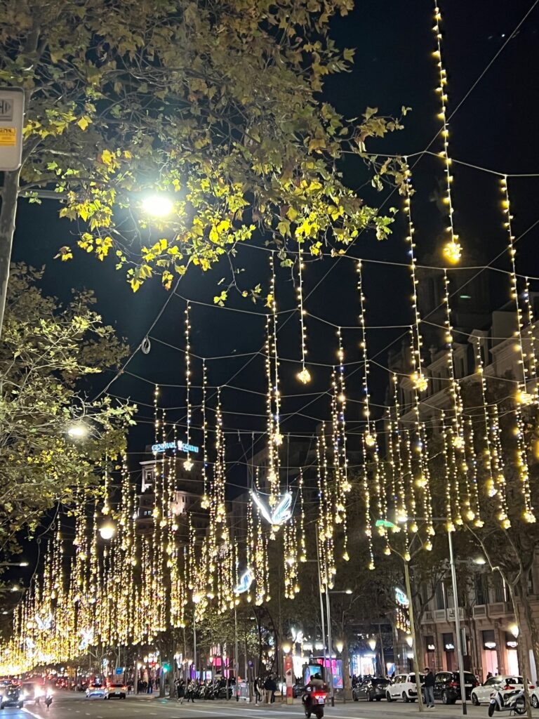 バルセロナのクリスマスイルミネーション