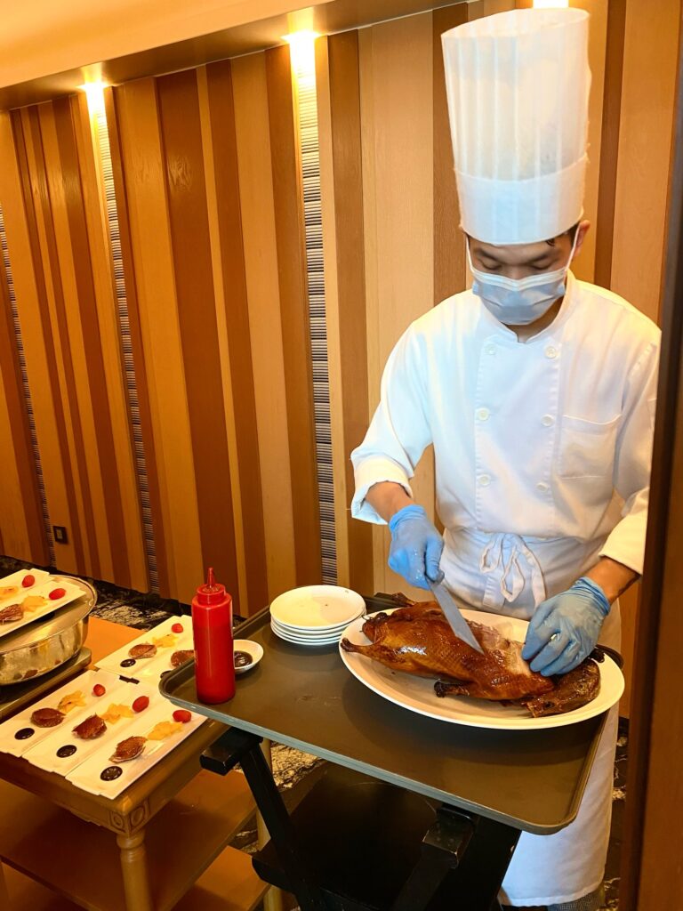 台北マリオットホテルの豪華中華レストラン「宴客楼中餐庁」でランチ